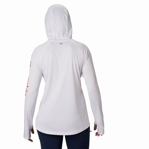 Columbia PFG Tidal Tee™ Hoodie Dam Vita/LjusRöda (ERPOV8467)